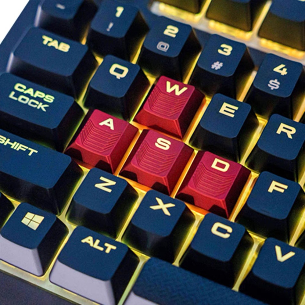 Gaming Accessories Aesthetic - Keycaps Transparan untuk Tombol WASD dan