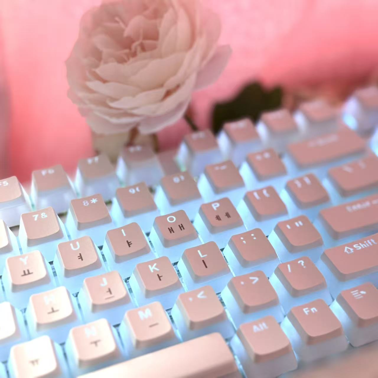 Hangul Keycap tata letak Korea - Gaming Accessories Aesthetic ulasan dan harga
